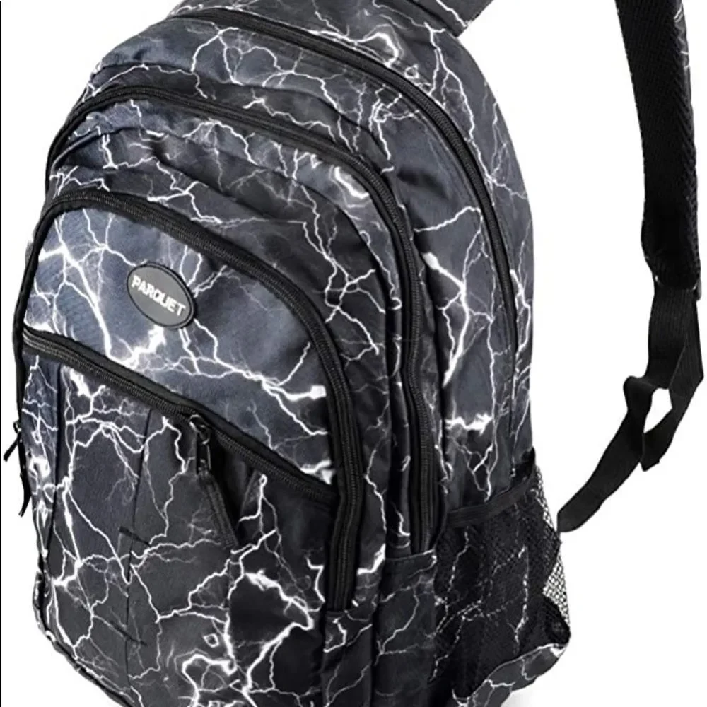 Lightning Strikes Pattern Backpack- NWT